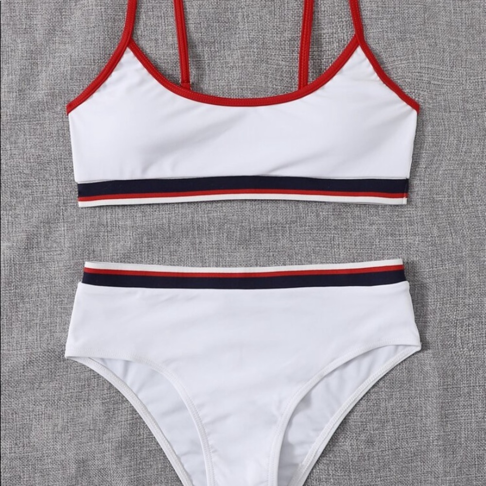 Shein Contrast Binding Bikini